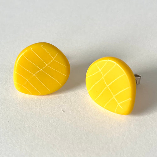 Petal Studs in Yellow