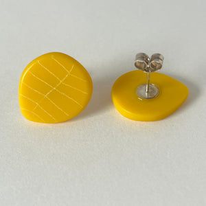 Petal Studs in Yellow