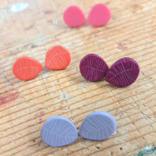 Load image into Gallery viewer, Petal Studs in Coral