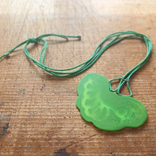 Load image into Gallery viewer, Necklace - Broccoli Squiggle made by Carla Edwards commissioned by Niamh Wright