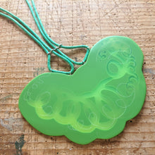 Load image into Gallery viewer, Necklace - Broccoli Squiggle made by Carla Edwards commissioned by Niamh Wright