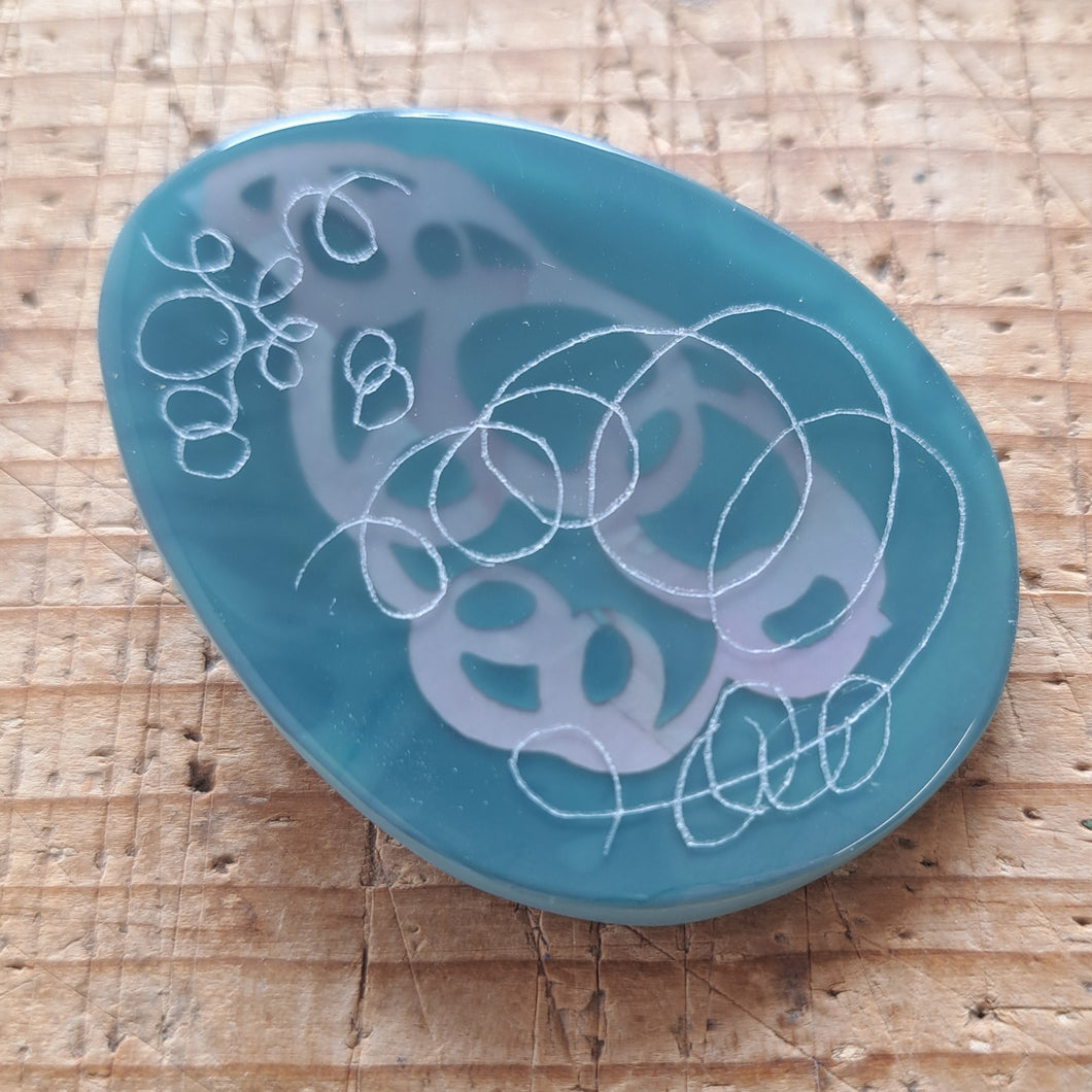 Brooch - Doodles made by Carla Edwards commissioned by Niamh Wright