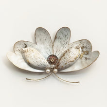 Load image into Gallery viewer, Necklace - Magnolia / Monarch Butterfly made by Rachel Larkins commissioned by Iris de la Torre