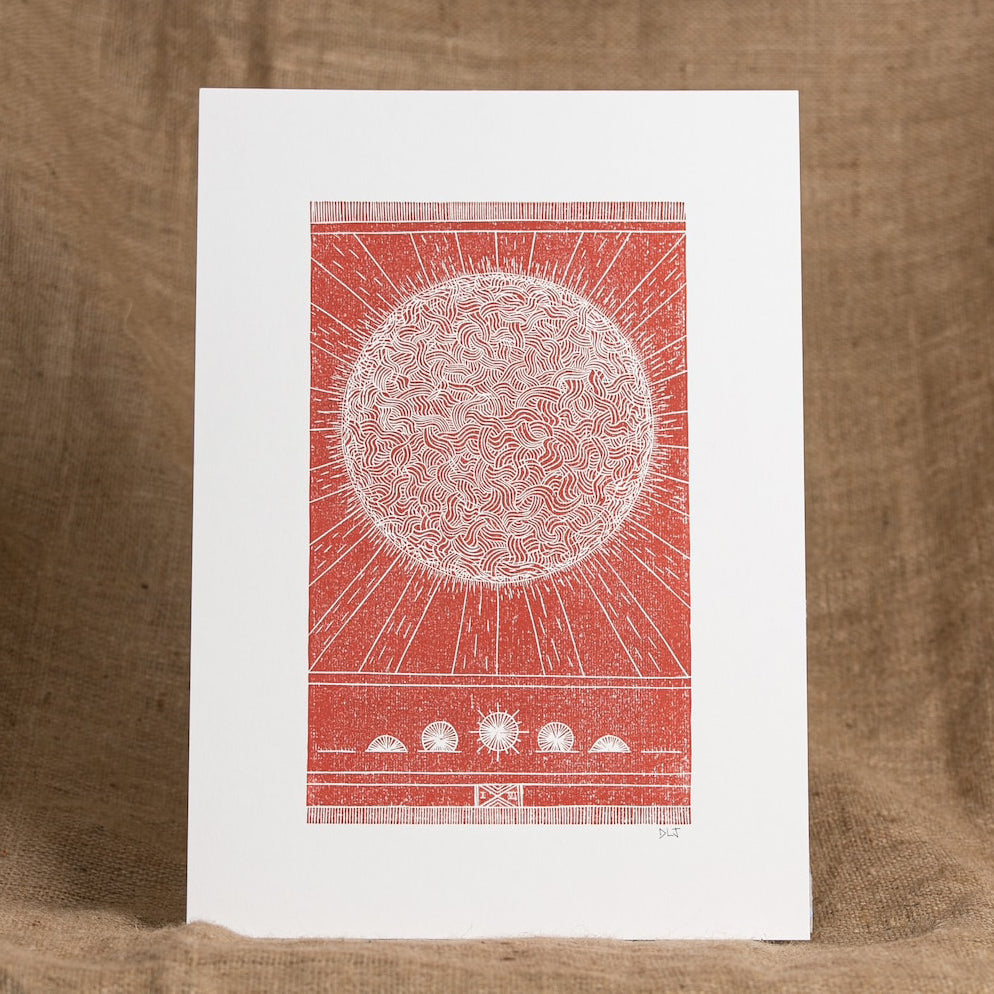 Orange Sun Print