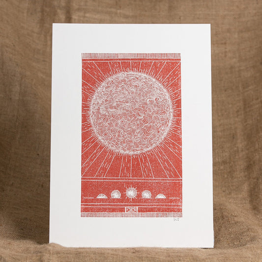 Orange Sun Print
