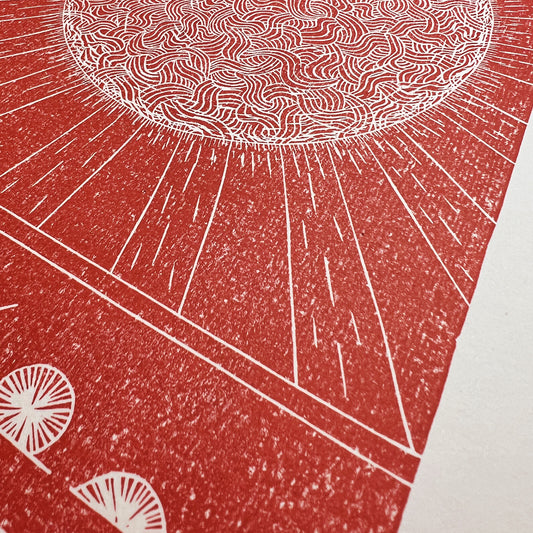 Orange Sun Print