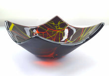 Load image into Gallery viewer, Fragmented Glow - Deep Purple / Rust Dish