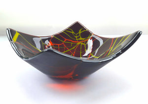 Fragmented Glow - Deep Purple / Rust Dish