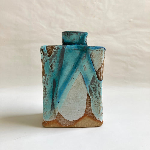 Small Rectangular Bottle Blue