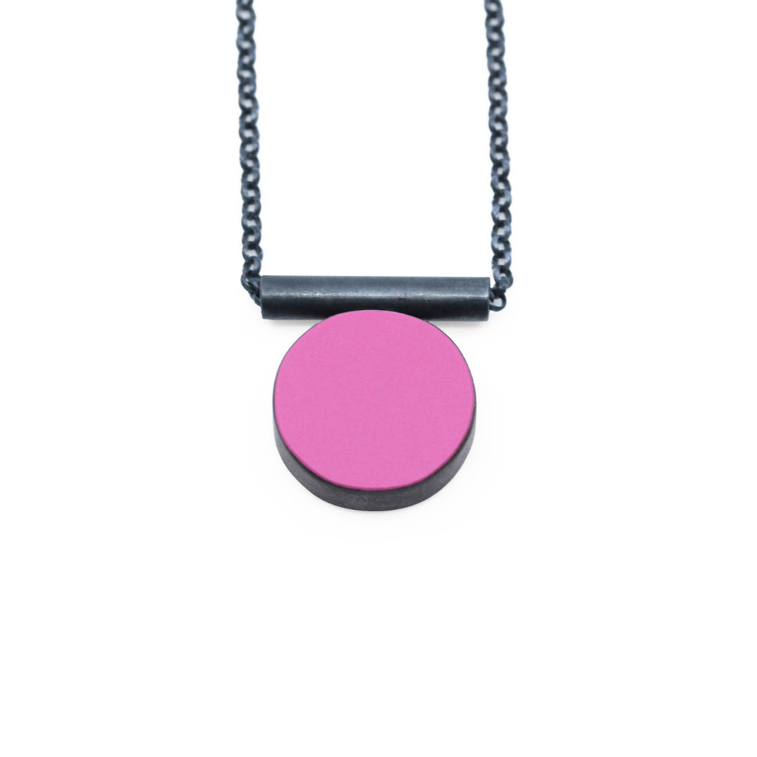Tube Necklace in Pink / Orange