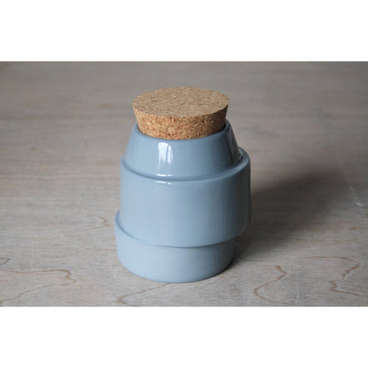 Small Off-Centre Corked Container