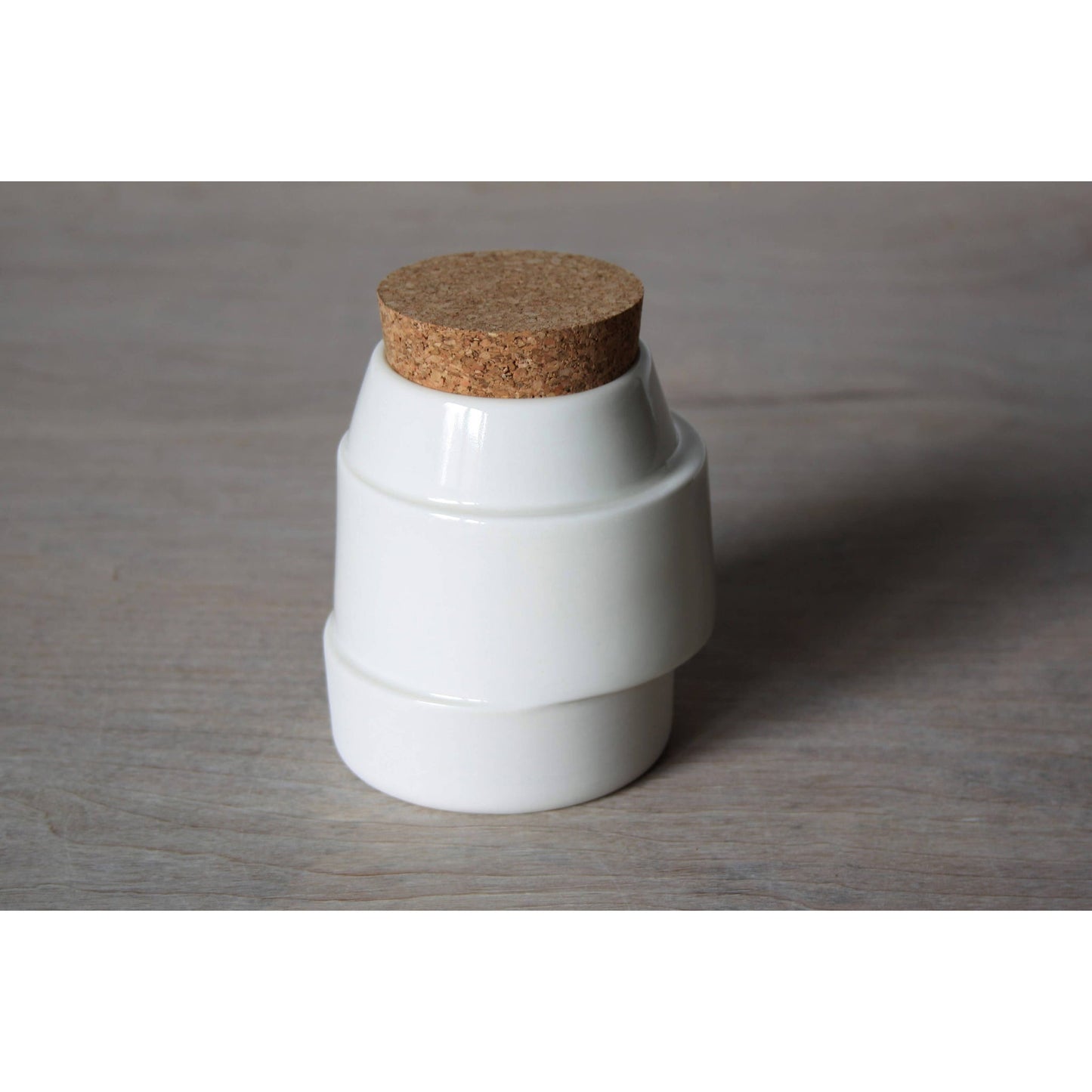 Small Off-Centre Corked Container