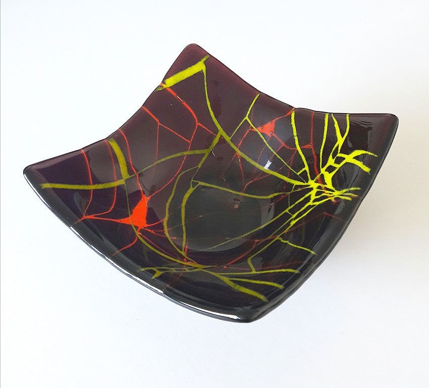 Fragmented Glow - Deep Purple / Rust Dish