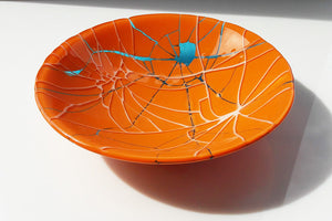 Fragmented Glow - Orange / Topaz Bowl