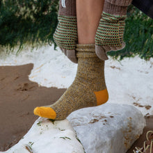 Load image into Gallery viewer, Fine Merino Socks Dark Yellow