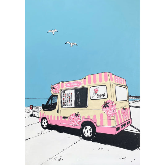Ice cream van at Seaford beach