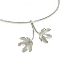 Load image into Gallery viewer, Daisy Silver Pendant on Omega Chain