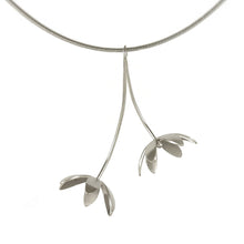 Load image into Gallery viewer, Daisy Silver Pendant on Omega Chain