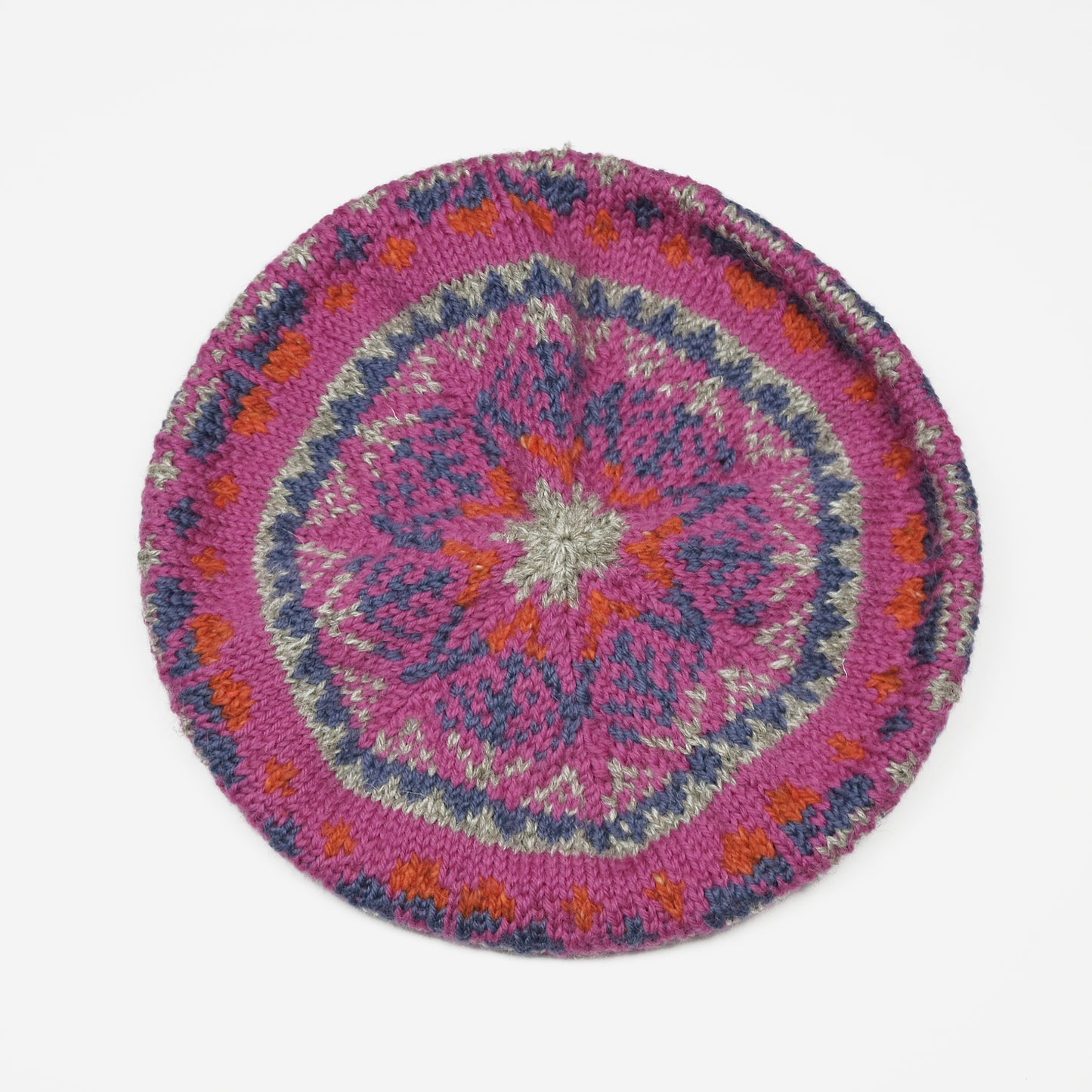 Handknit Wool Beret