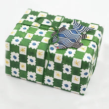 Load image into Gallery viewer, Green Chequerboard Gift Wrap