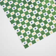 Load image into Gallery viewer, Green Chequerboard Gift Wrap