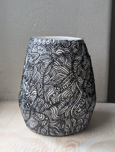 Illustrative Vase - Porcelain