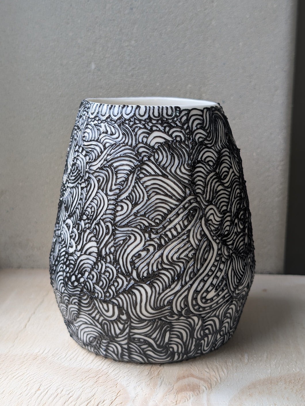 Illustrative Vase - Porcelain