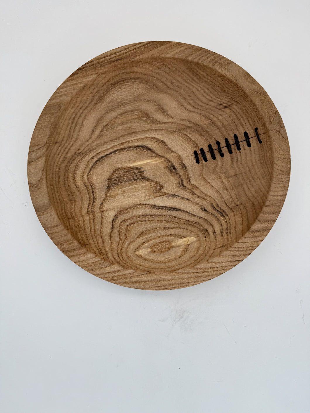 Elm Platter with Stitching