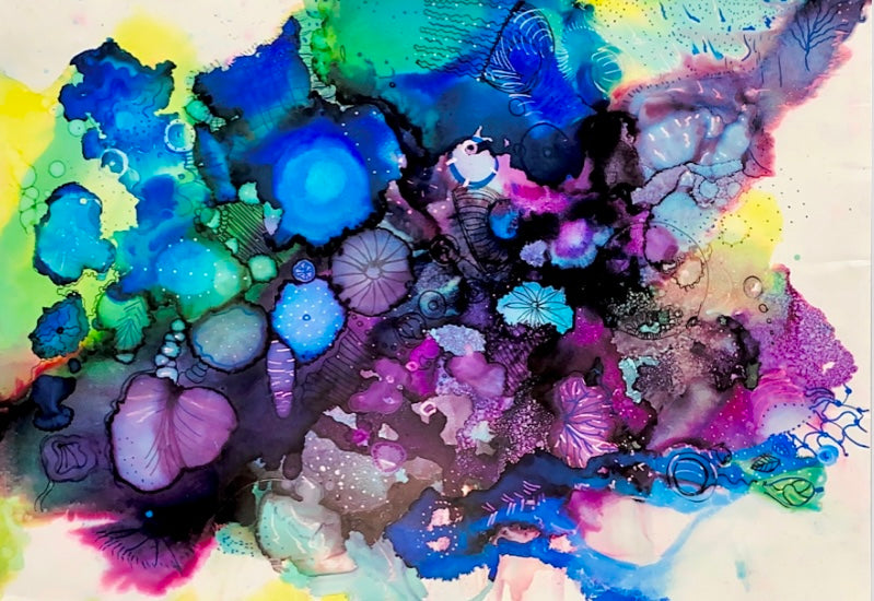 Azure Sea Flowers