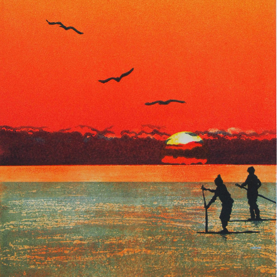 Greeting Card: Into the Sunset