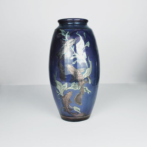 Slim Vase with Fish and Weed