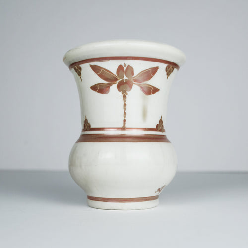 Louisa Vase with Dragonfly and Berries