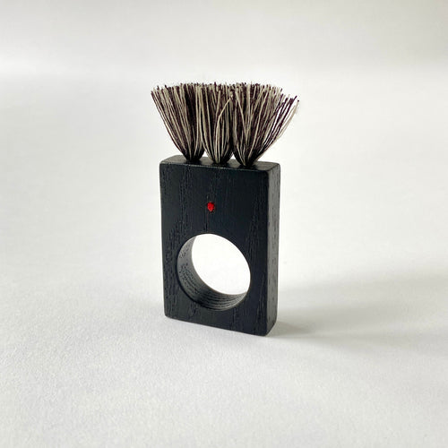 Brush No 50 Square ebonised ash brush ring