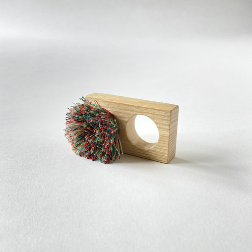 Brush No 81 Rectangular natural ash brush ring