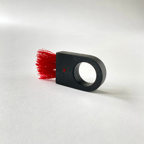Brush No 104 Rounded ebonised ash brush ring