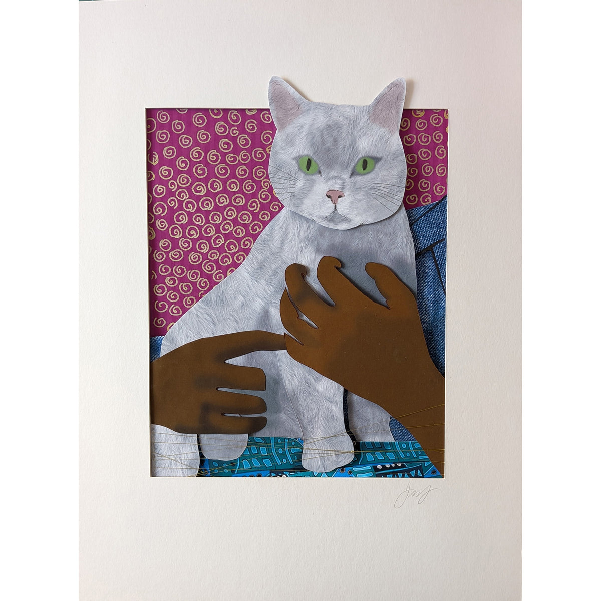One cat and his man