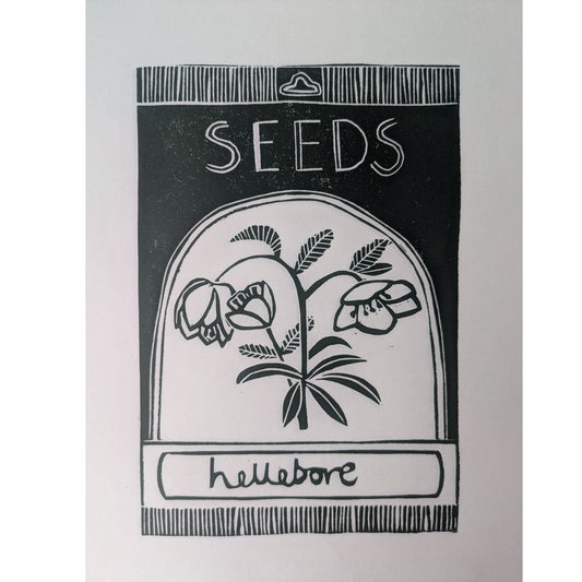Sow seeds for bees please - Hellebore sage green