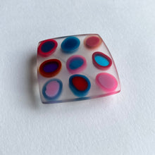 Load image into Gallery viewer, Nine Tiny Ovals Brooch in Pinks and Blues