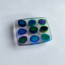 Load image into Gallery viewer, Nine Tiny Ovals Brooch in Purples, Greens and Blues