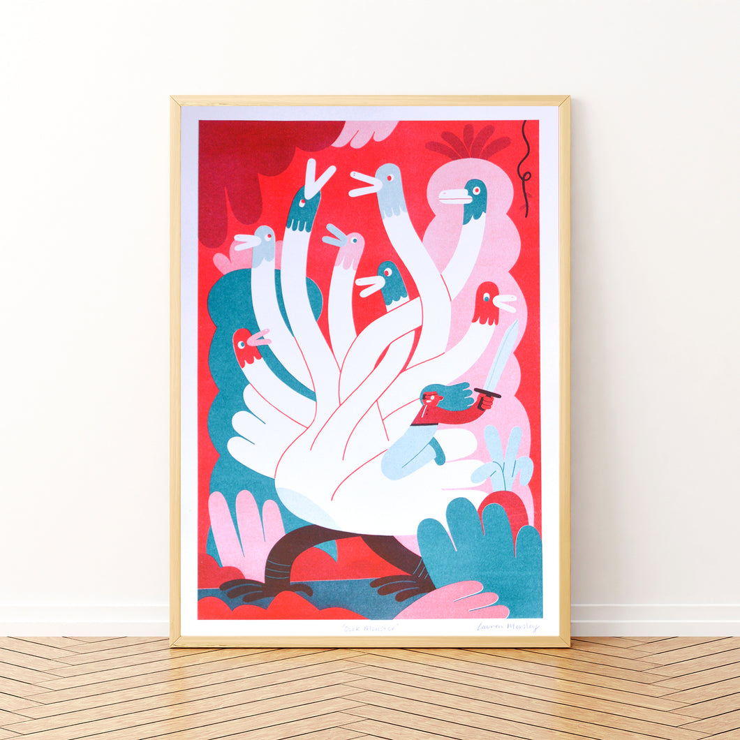 Duck Monster Print
