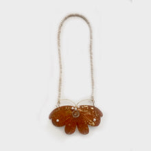Load image into Gallery viewer, Necklace - Magnolia / Monarch Butterfly made by Rachel Larkins commissioned by Iris de la Torre