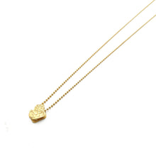 Load image into Gallery viewer, White Coral Beach Small Necklace in Yellow Gold