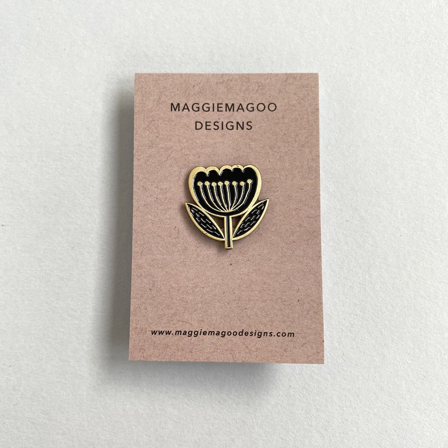 Flower Enamel Pin Badge