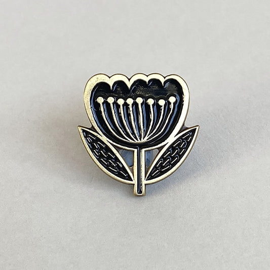 Flower Enamel Pin Badge