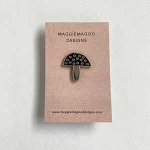 Toadstool Enamel Pin Badge