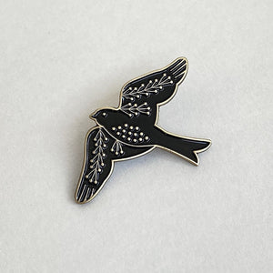 Bird Enamel Pin Badge