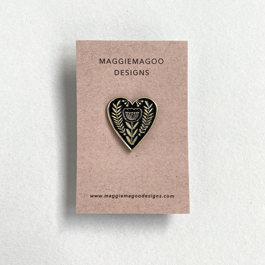 Heart Enamel Pin Badge
