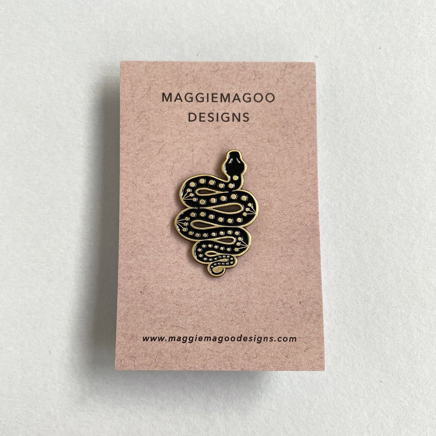 Snake Enamel Pin Badge