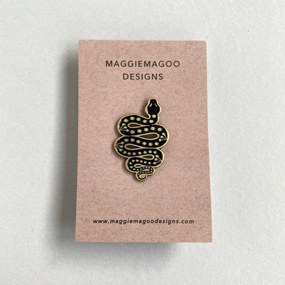 Snake Enamel Pin Badge
