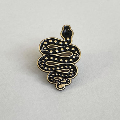 Snake Enamel Pin Badge